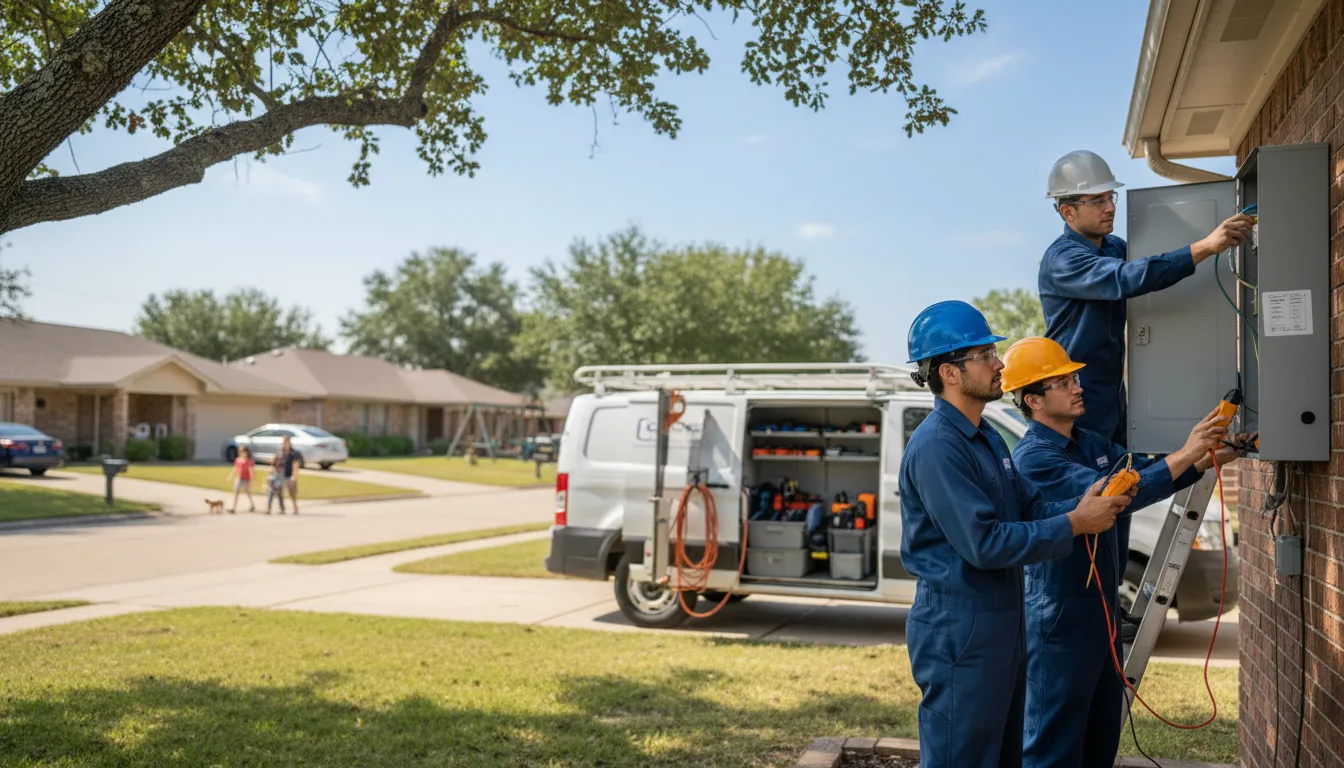Certified electrician providing emergency electrical services in Ladora, IA